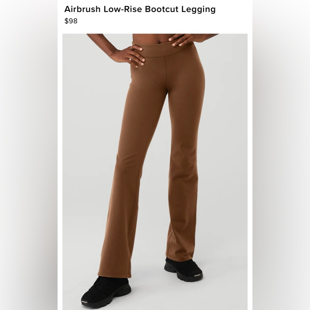 BRAND NEW ! ALO YOGA Airbrush Low-Rise Bootcut Legging